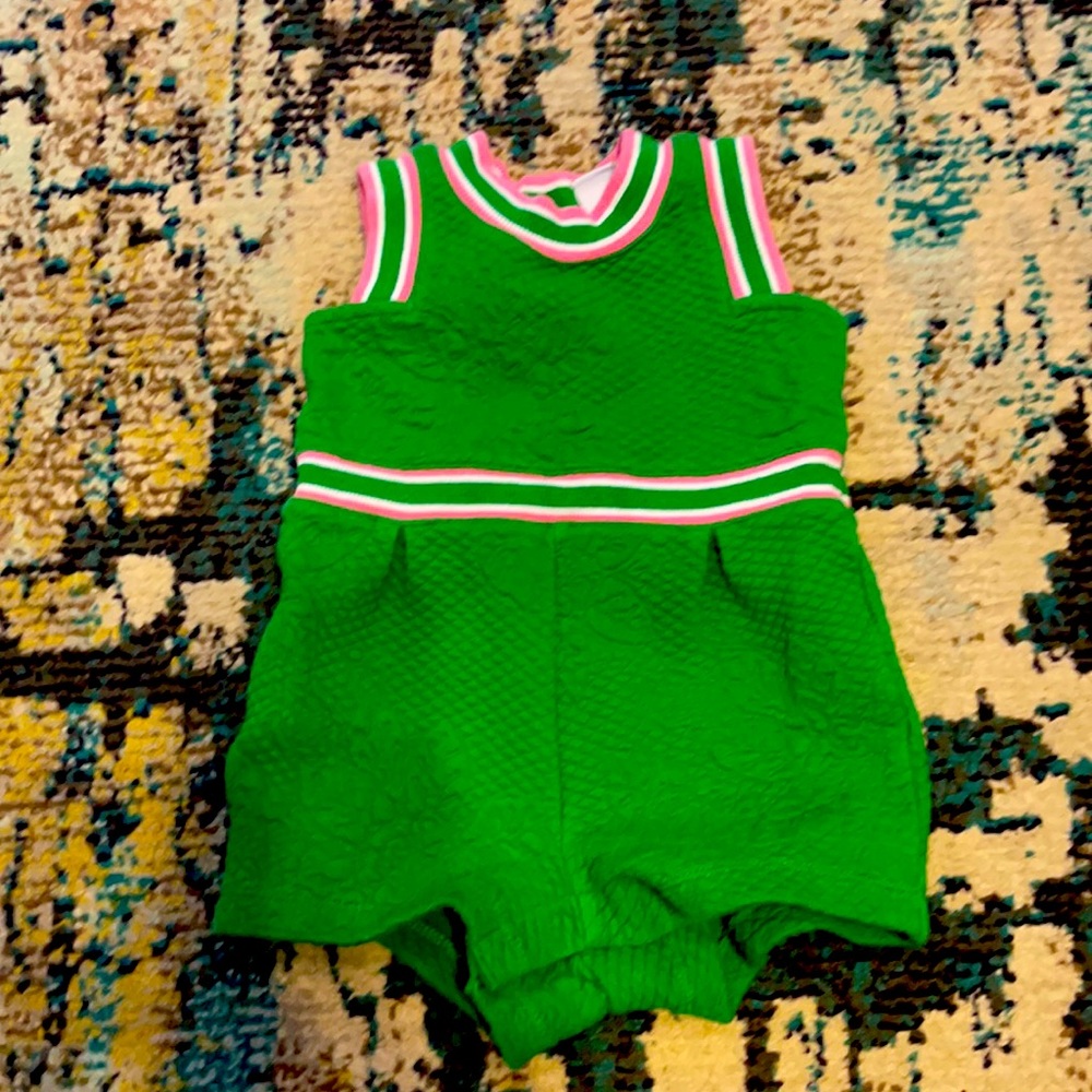 Pink and Green  Baby Girl Romper 6-12 months